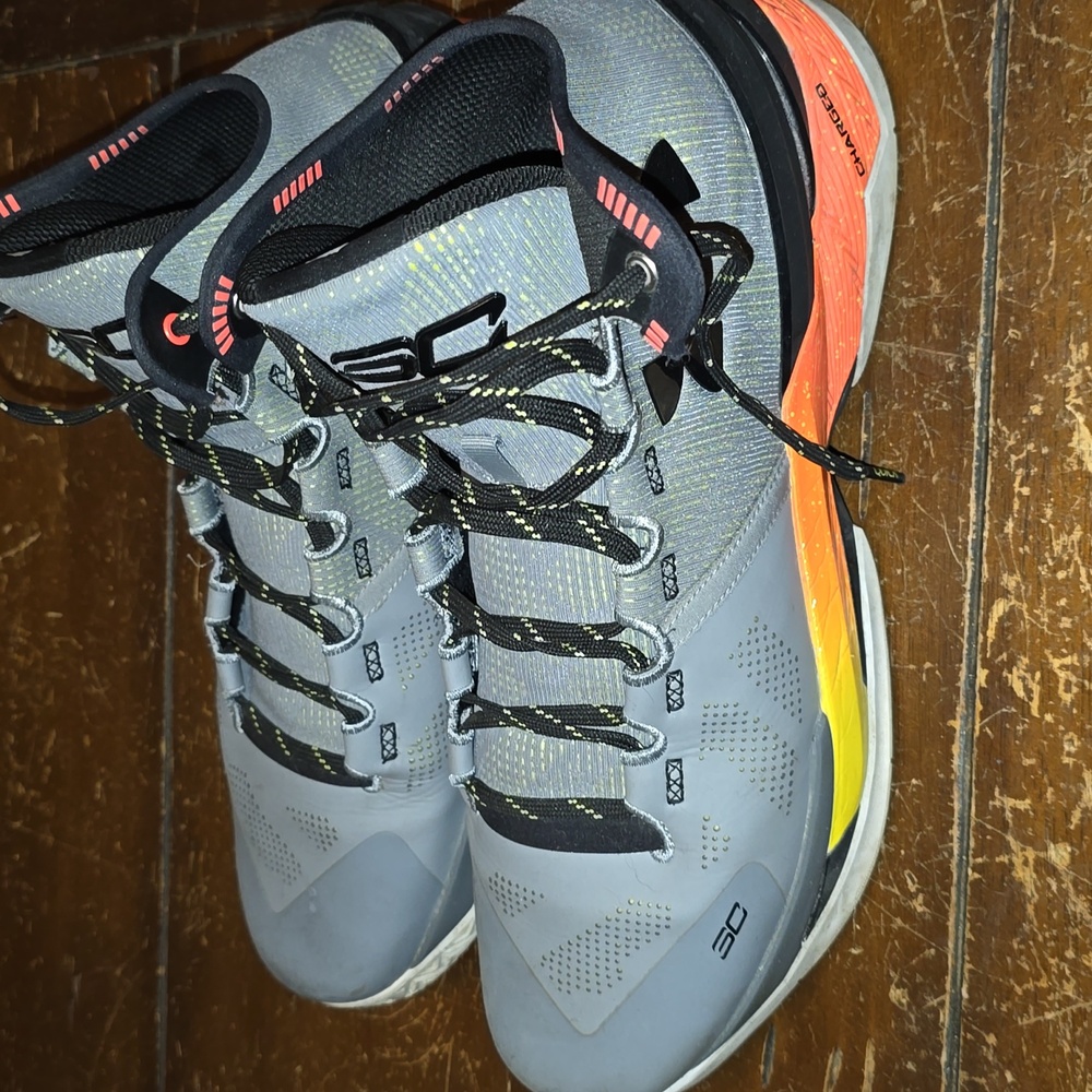 Under Armour Curry 2 Retro Iron Basketball Shoes Mens Size 14 - Picture 2 of 4